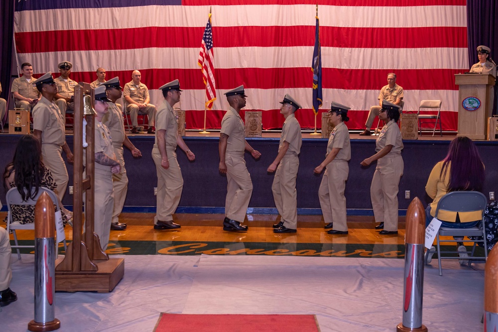 USS Ronald Reagan Advances 5 Chief Petty Officers