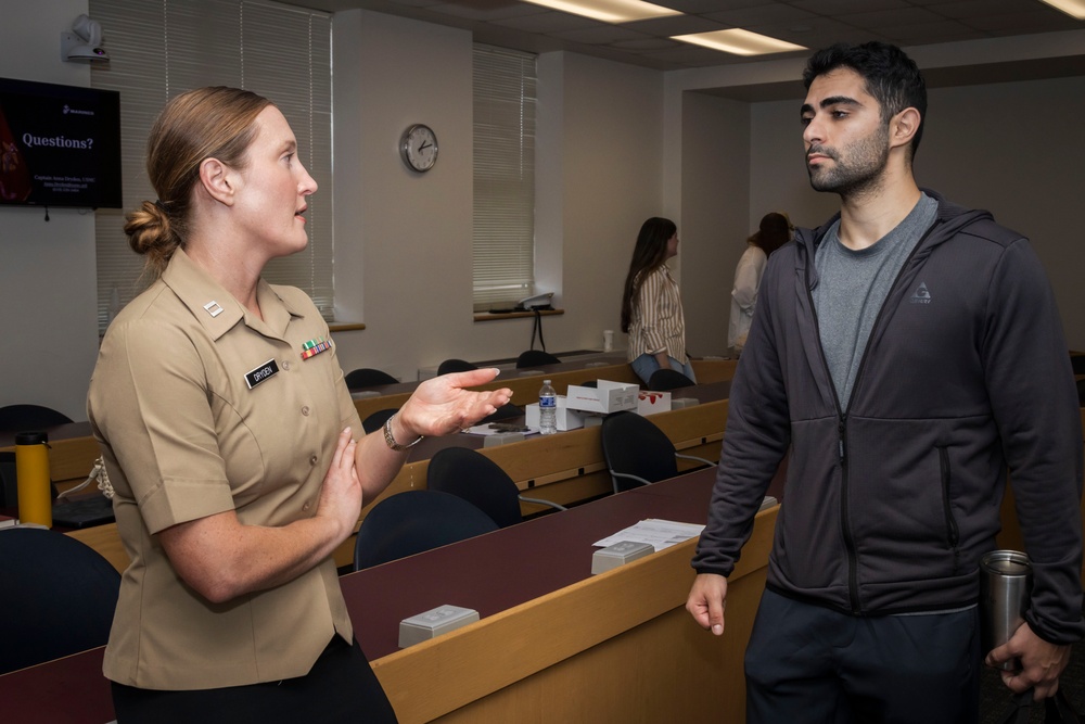Marines Host Opening Statements Competition at Bowen Law School