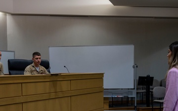Marines Host Opening Statements Competition at Bowen Law School