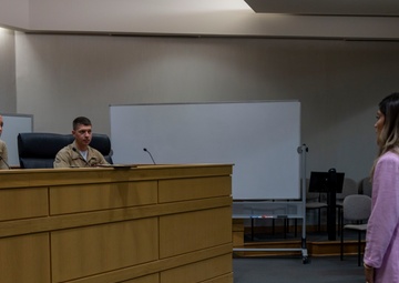 Marines Host Opening Statements Competition at Bowen Law School