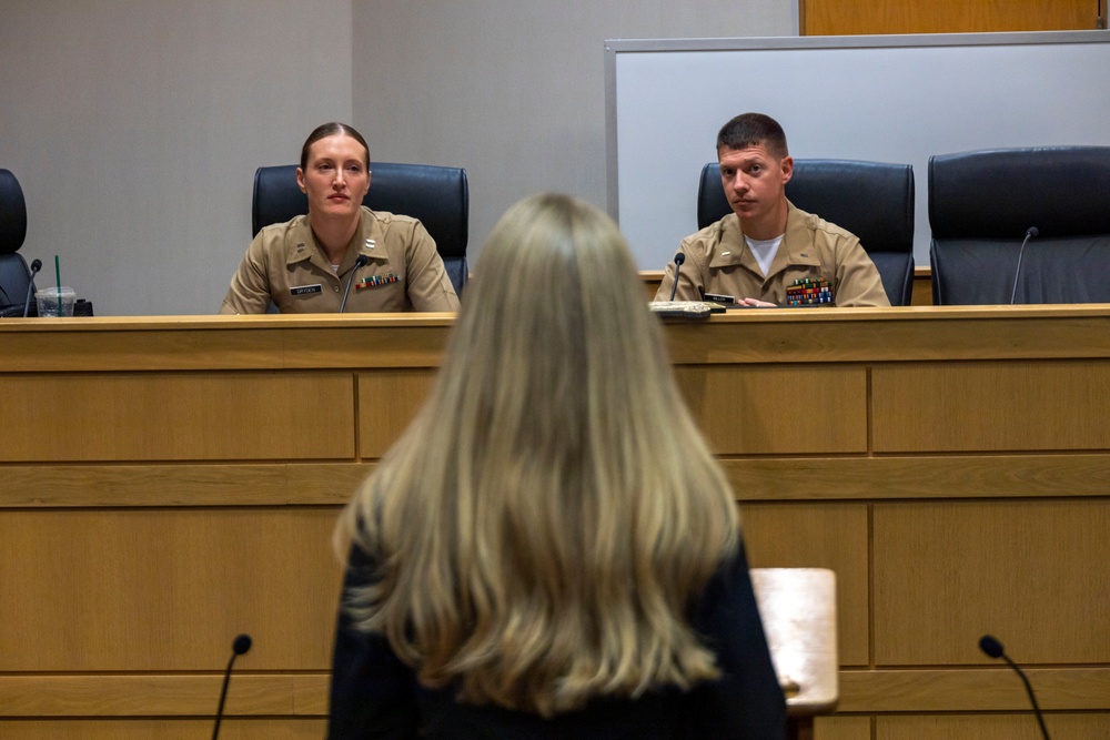 Marines Host Opening Statements Competition at Bowen Law School