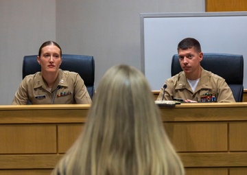 Marines Host Opening Statements Competition at Bowen Law School