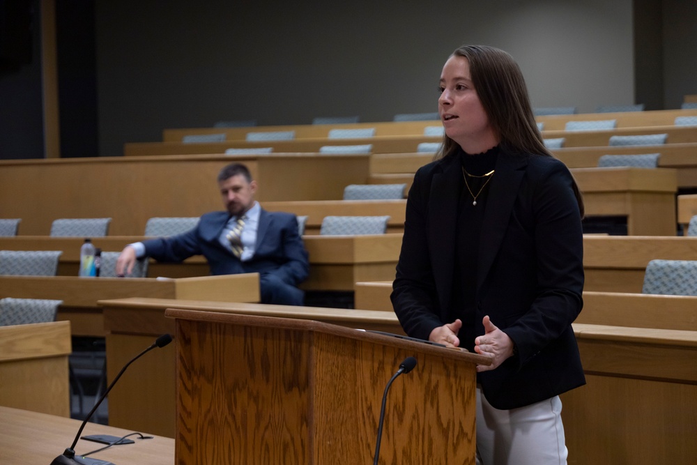 Marines Host Opening Statements Competition at Bowen Law School