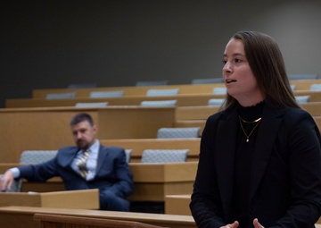 Marines Host Opening Statements Competition at Bowen Law School