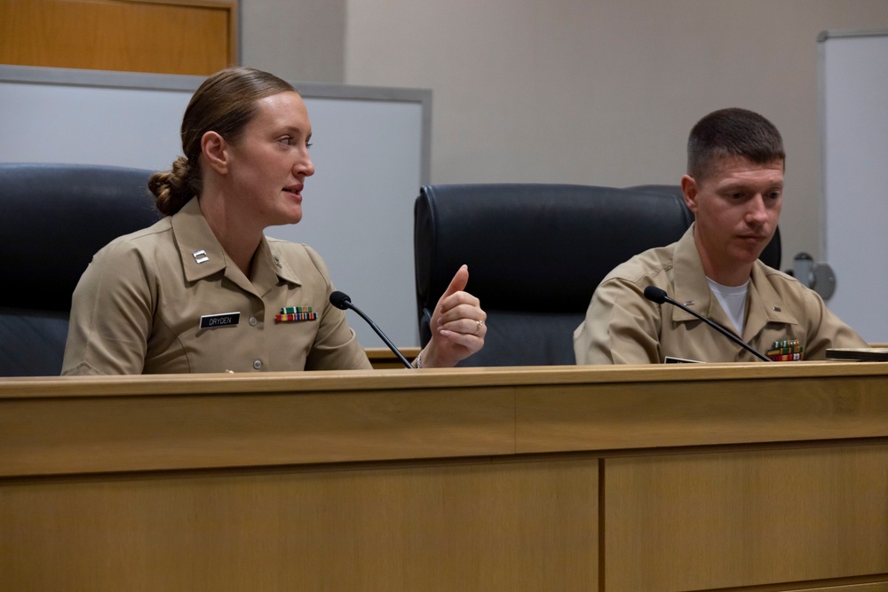Marines Host Opening Statements Competition at Bowen Law School
