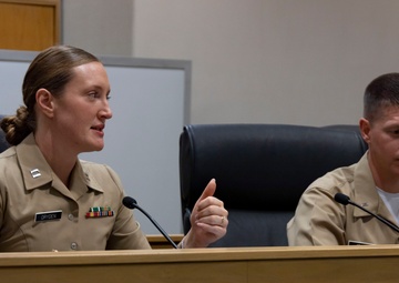 Marines Host Opening Statements Competition at Bowen Law School