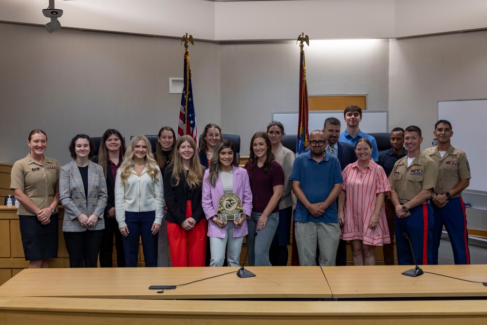 Marines Host Opening Statements Competition at Bowen Law School