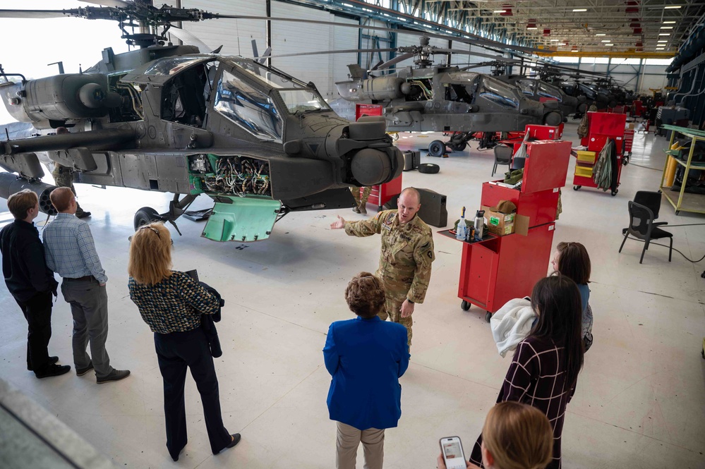 Chamber West visits UTARNG Army Aviation Services Facility