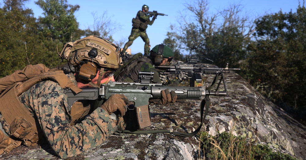 U.S. Marines, Swedish forces sharpen littoral combat capabilities