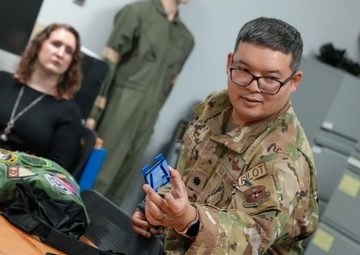 CRU-60P flight helmet seatbelt mount adaptive modification