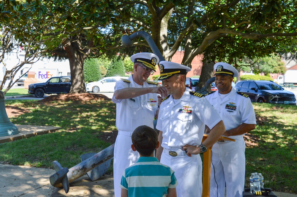 Strategic Systems Programs Holds Promotion Ceremony for Missile Branch Head Capt. Justin Stepanchick
