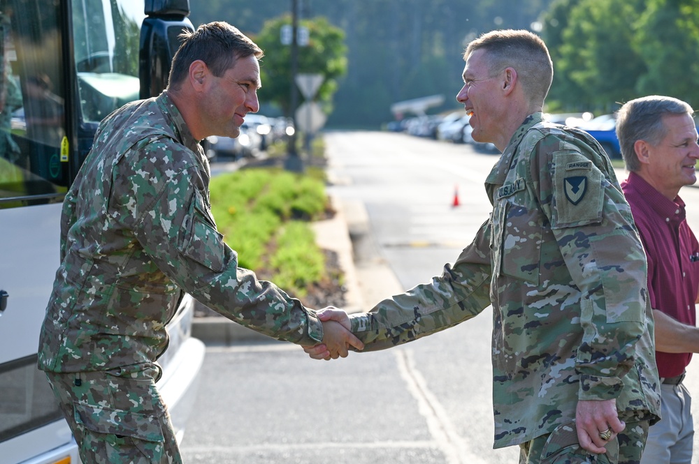 USASAC CG greets international partners