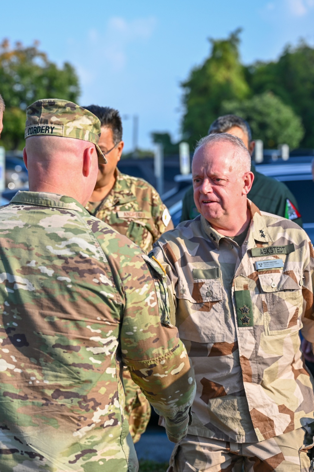 USASAC CG greets international partners