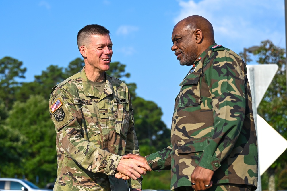 USASAC CG greets international partners