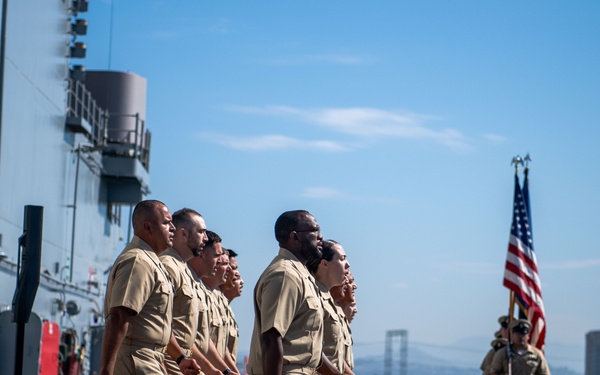 USS Essex chief petty officer pinning ceremony FY 26