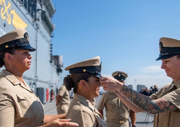 USS Essex chief petty officer pinning ceremony FY 26