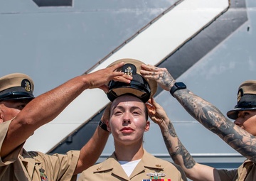 USS Essex chief petty officer pinning ceremony FY 26