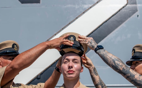USS Essex chief petty officer pinning ceremony FY 26