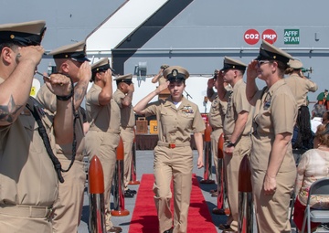 USS Essex chief petty officer pinning ceremony FY 26