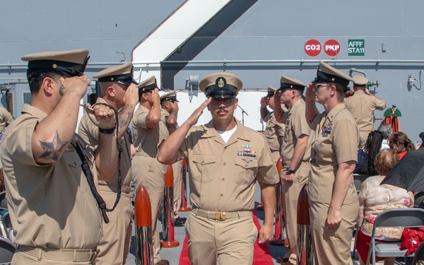 USS Essex chief petty officer pinning ceremony FY 26