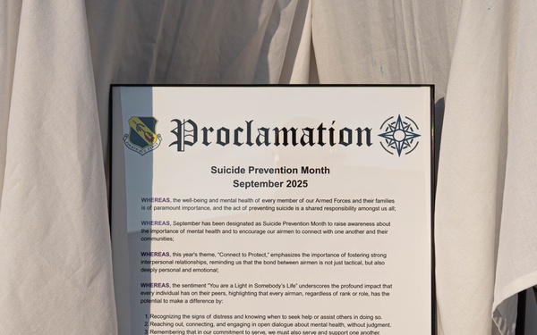 916th ARW Raises Awareness for Suicide Prevention