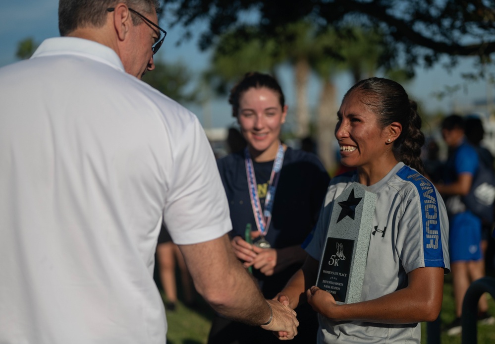 Sailors participate in 5k during UNITAS 2025