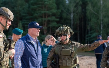 U.S. Ambassador to NATO observes Polish defensive training at Iron Defender-25