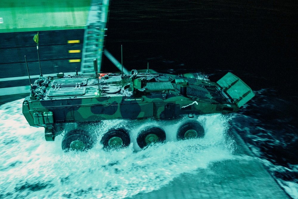 11th MEU ACVs Splash from the USS Boxer