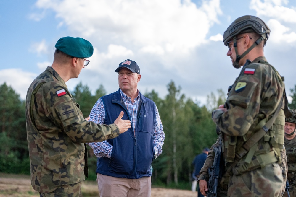U.S. Ambassador to NATO observes Polish defensive training at Iron Defender-25