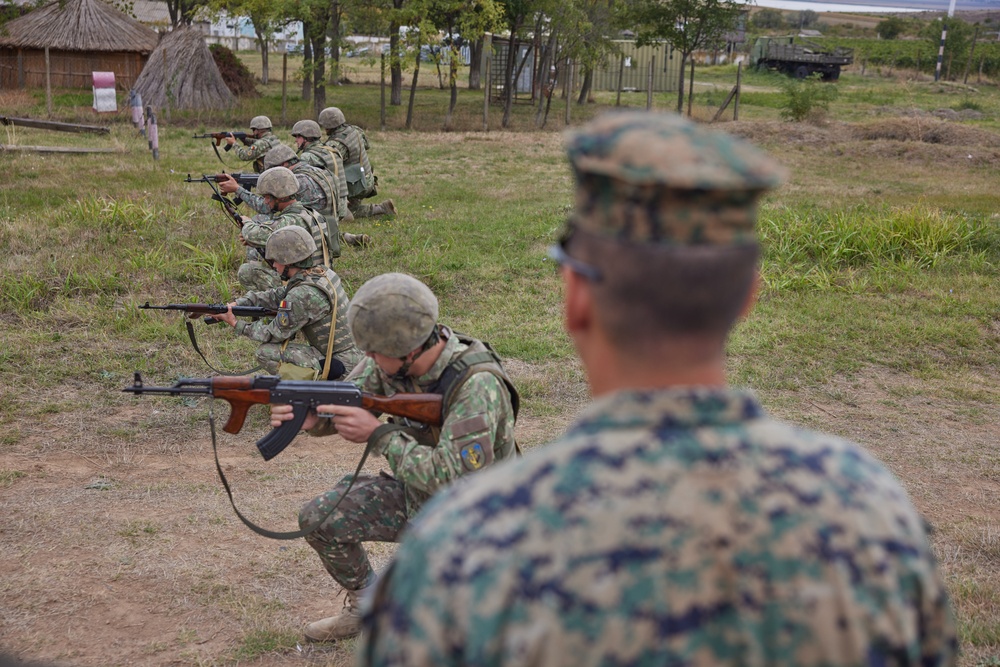 Romanian, U.S. Marines develop shared infantry skills