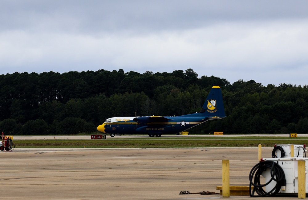 U.S. Navy Blue Angels arrive at Naval Air station Oceana