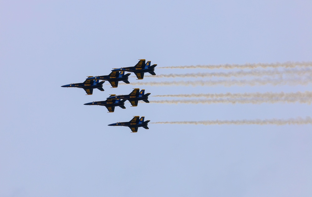 U.S. Navy Blue Angels arrive at Naval Air Station Oceana