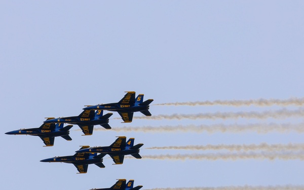 U.S. Navy Blue Angels arrive at Naval Air Station Oceana