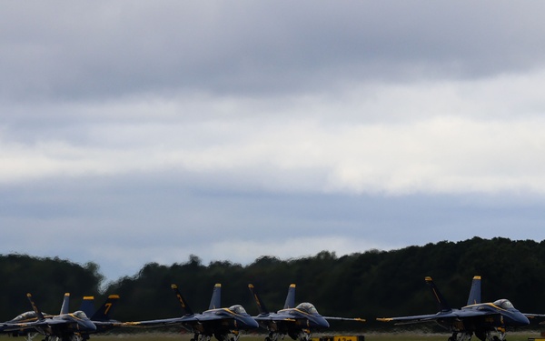U.S. Navy Blue Angels arrive at Naval Air Station Oceana
