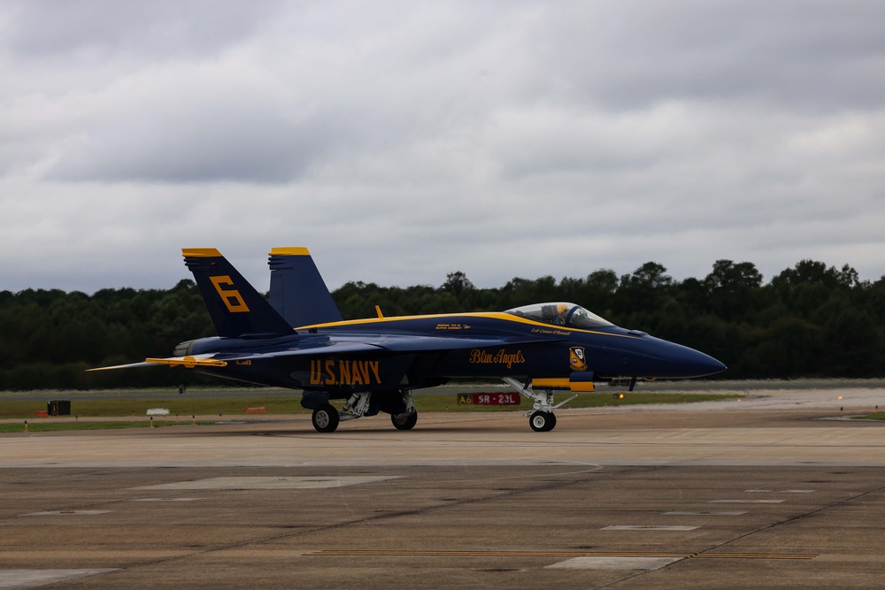 U.S. Navy Blue Angels arrive at Naval Air Station Oceana