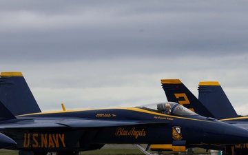 U.S. Navy Blue Angels arrive at Naval Air Station Oceana