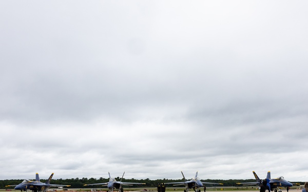 The U.S. Navy Blue Angels Arrive at NAS Oceana
