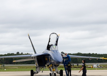 The U.S. Navy Blue Angels Arrive at NAS Oceana