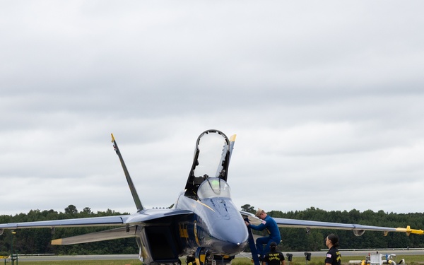 The U.S. Navy Blue Angels Arrive at NAS Oceana