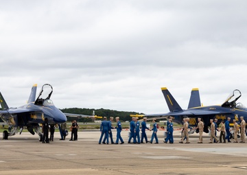 The U.S. Navy Blue Angels Arrive at NAS Oceana
