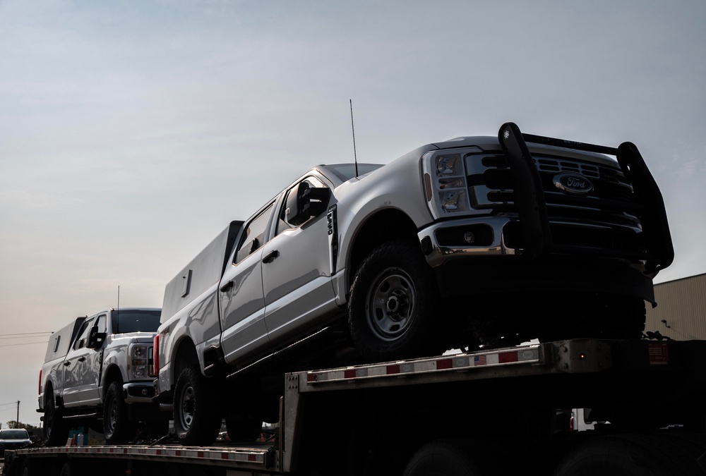 Minot AFB modernizes fleet with up-armored Ford F-350s for enhanced security