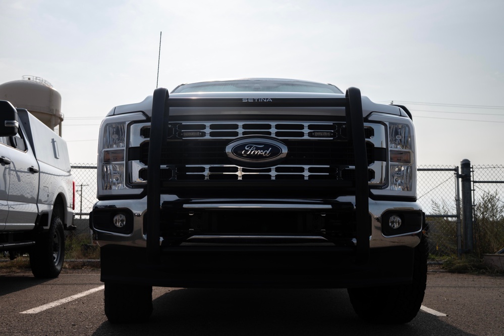 Minot AFB modernizes fleet with up-armored Ford F-350s for enhanced security