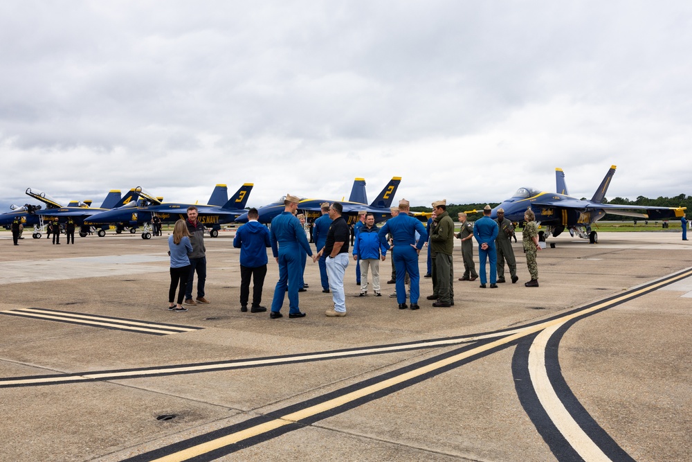 The U.S. Navy Blue Angels Arrive at NAS Oceana