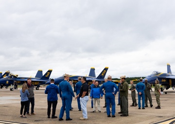 The U.S. Navy Blue Angels Arrive at NAS Oceana