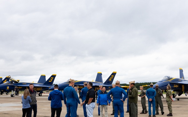 The U.S. Navy Blue Angels Arrive at NAS Oceana
