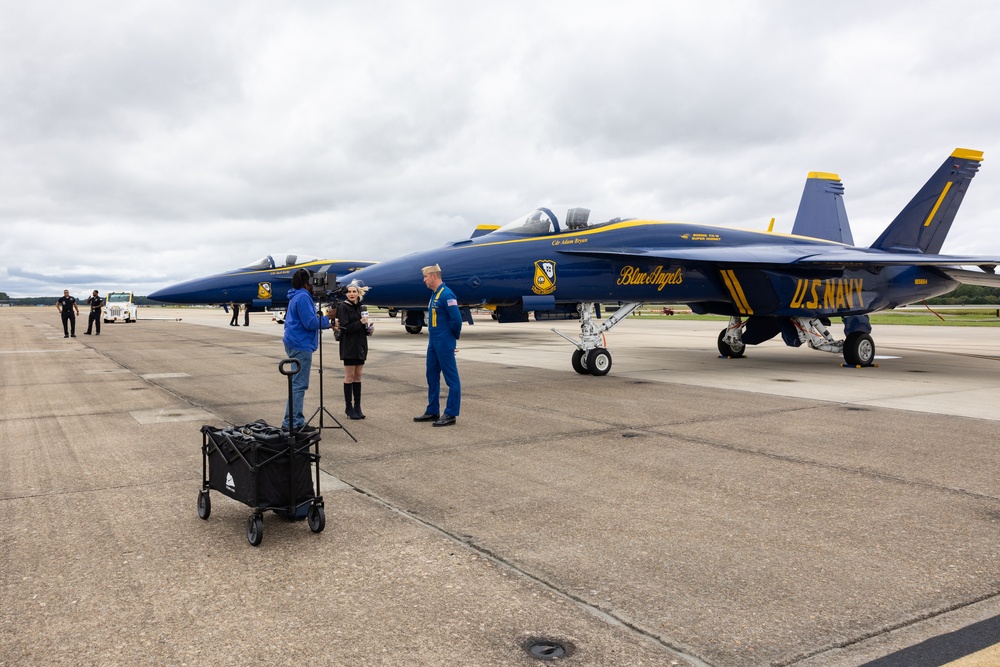 The U.S. Navy Blue Angels Arrive at NAS Oceana