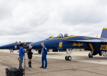The U.S. Navy Blue Angels Arrive at NAS Oceana