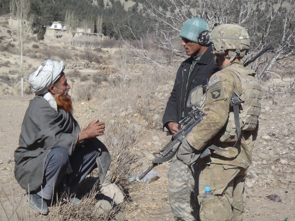 Discussion with an Afghan elder