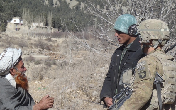 Discussion with an Afghan elder