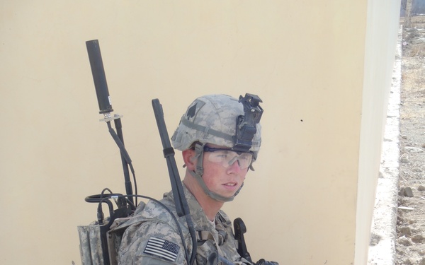 Solider takes a knee